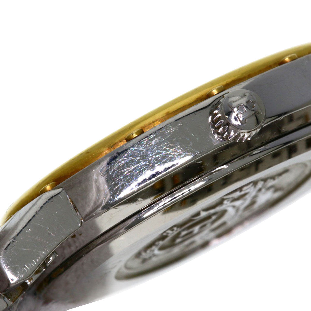 HERMES Watches Quartz CO1.220 Stainless Steel , SSxGP Silver Clipper oval Silver dial Women Used