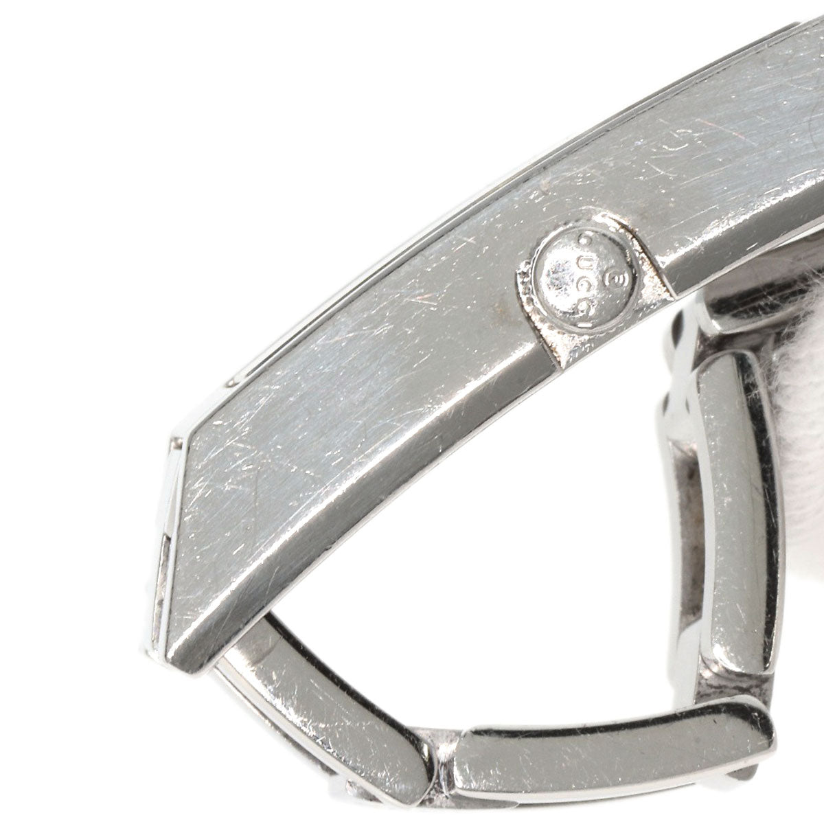 GUCCI Watches Quartz 110 Stainless Steel Silver Square Face 3P Diamond white dial
