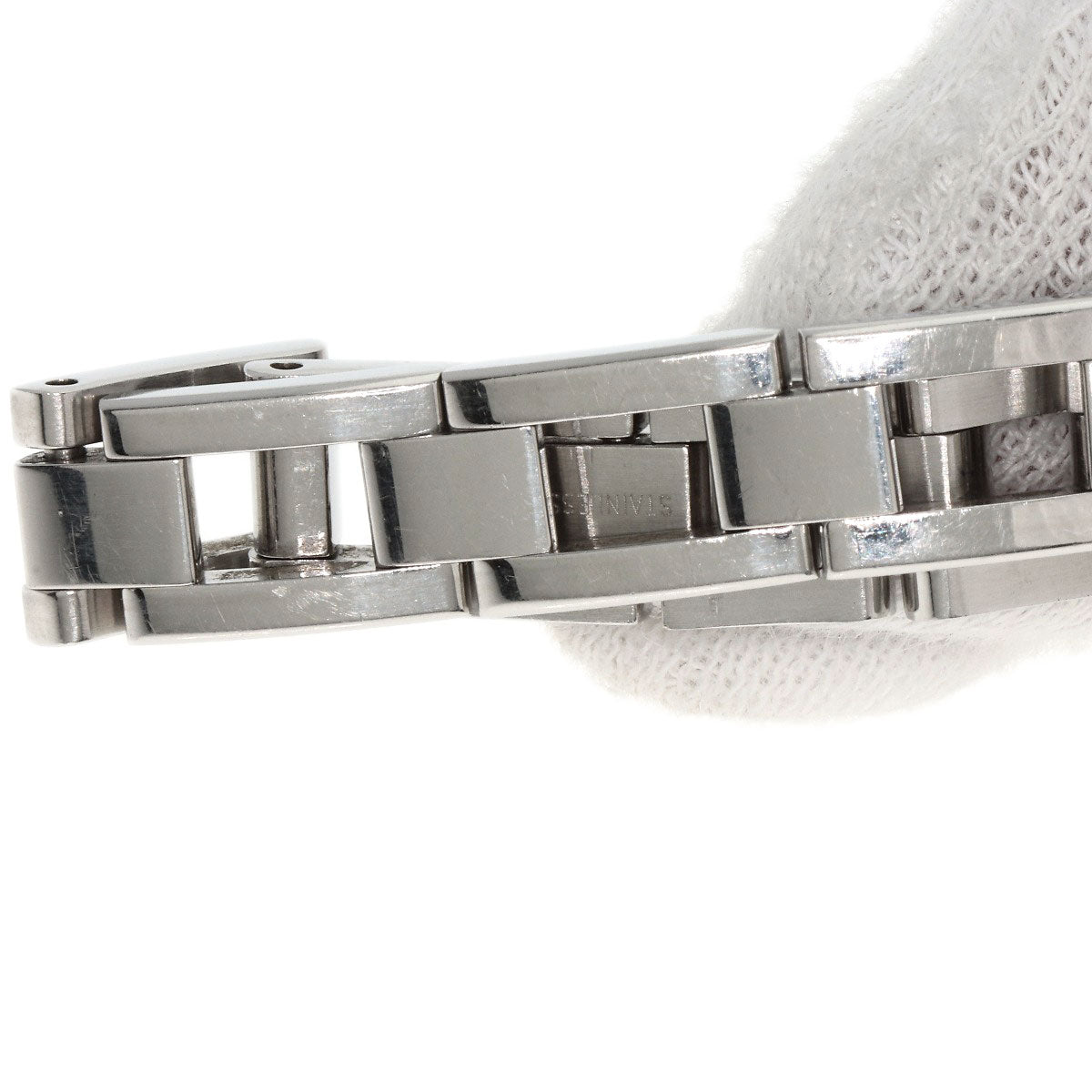 GUCCI Watches Quartz 110 Stainless Steel Silver Square Face 3P Diamond white dial
