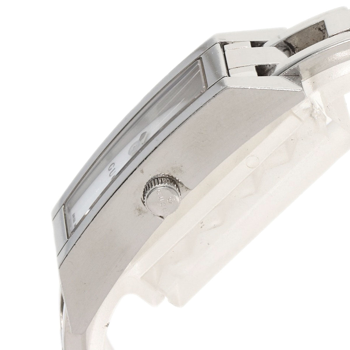 GUCCI Watches Quartz 110 Stainless Steel Silver Square Face 3P Diamond white dial