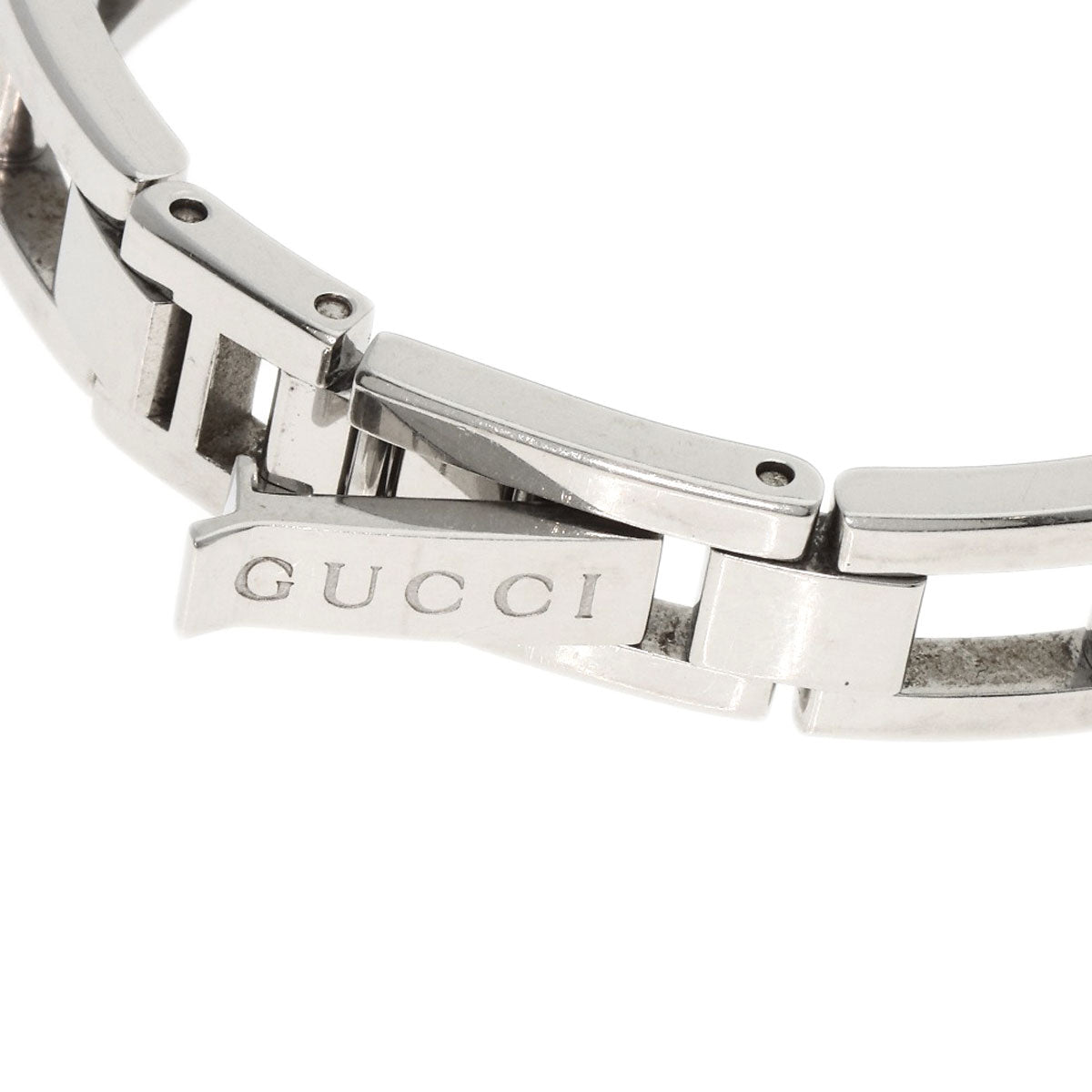 GUCCI Watches Quartz 110 Stainless Steel Silver Square Face 3P Diamond white dial