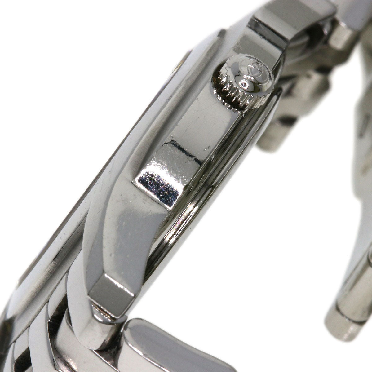 GUCCI Watches Quartz 5500L Stainless Steel , Stainless Steel Silver Round face Silver dial Women Used
