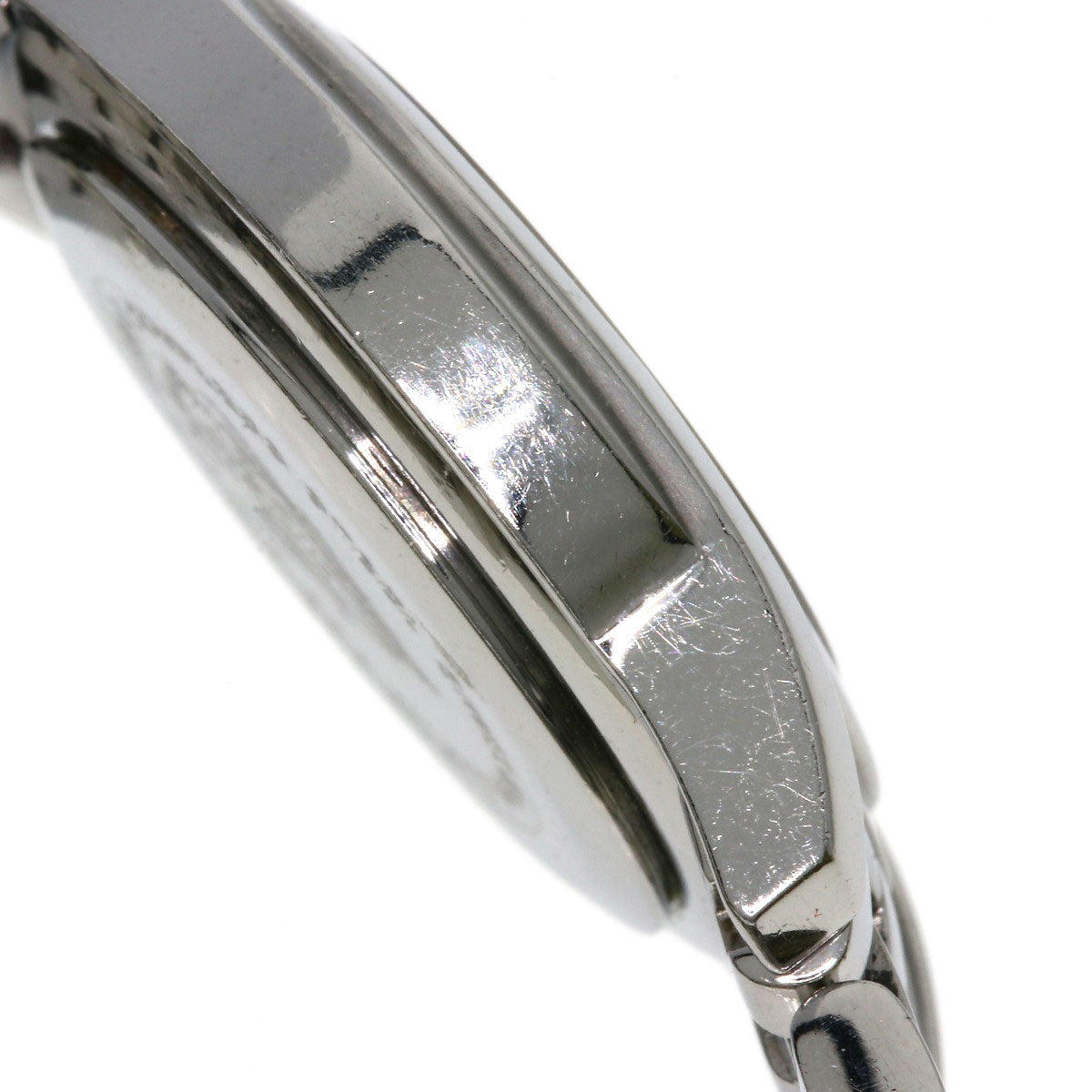 GUCCI Watches Quartz 5500L Stainless Steel , Stainless Steel Silver Round face Silver dial Women Used