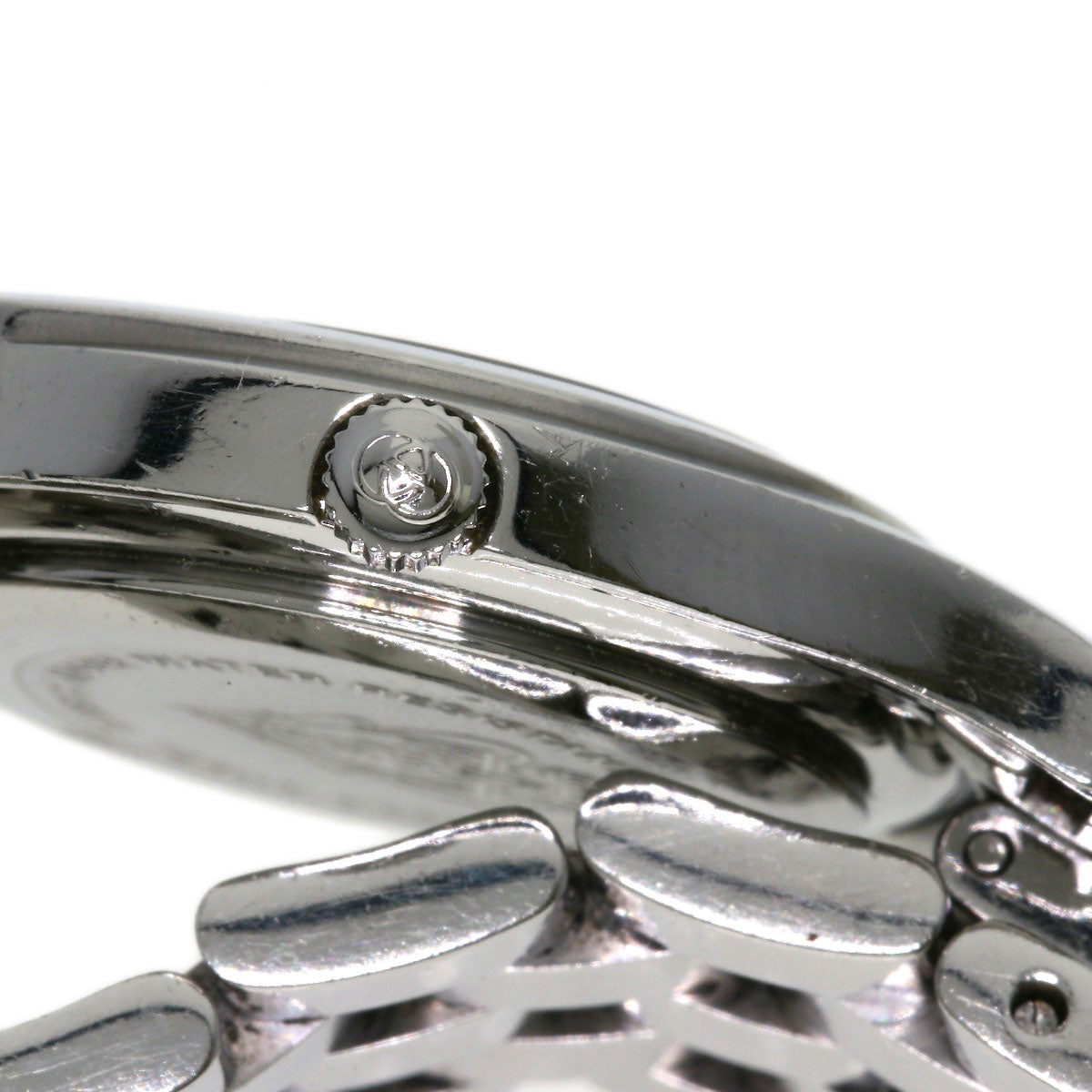GUCCI Watches Quartz 5500L Stainless Steel , Stainless Steel Silver Round face Silver dial Women Used