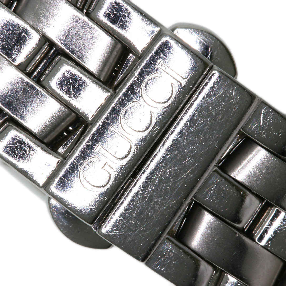GUCCI Watches Quartz 5500L Stainless Steel , Stainless Steel Silver Round face Silver dial Women Used