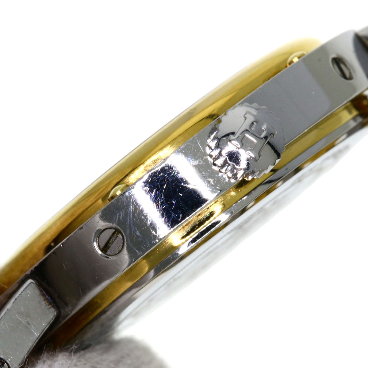 HERMES Watches Quartz Stainless Steel , SSxGP gold Clipper Ivory dial Women Used