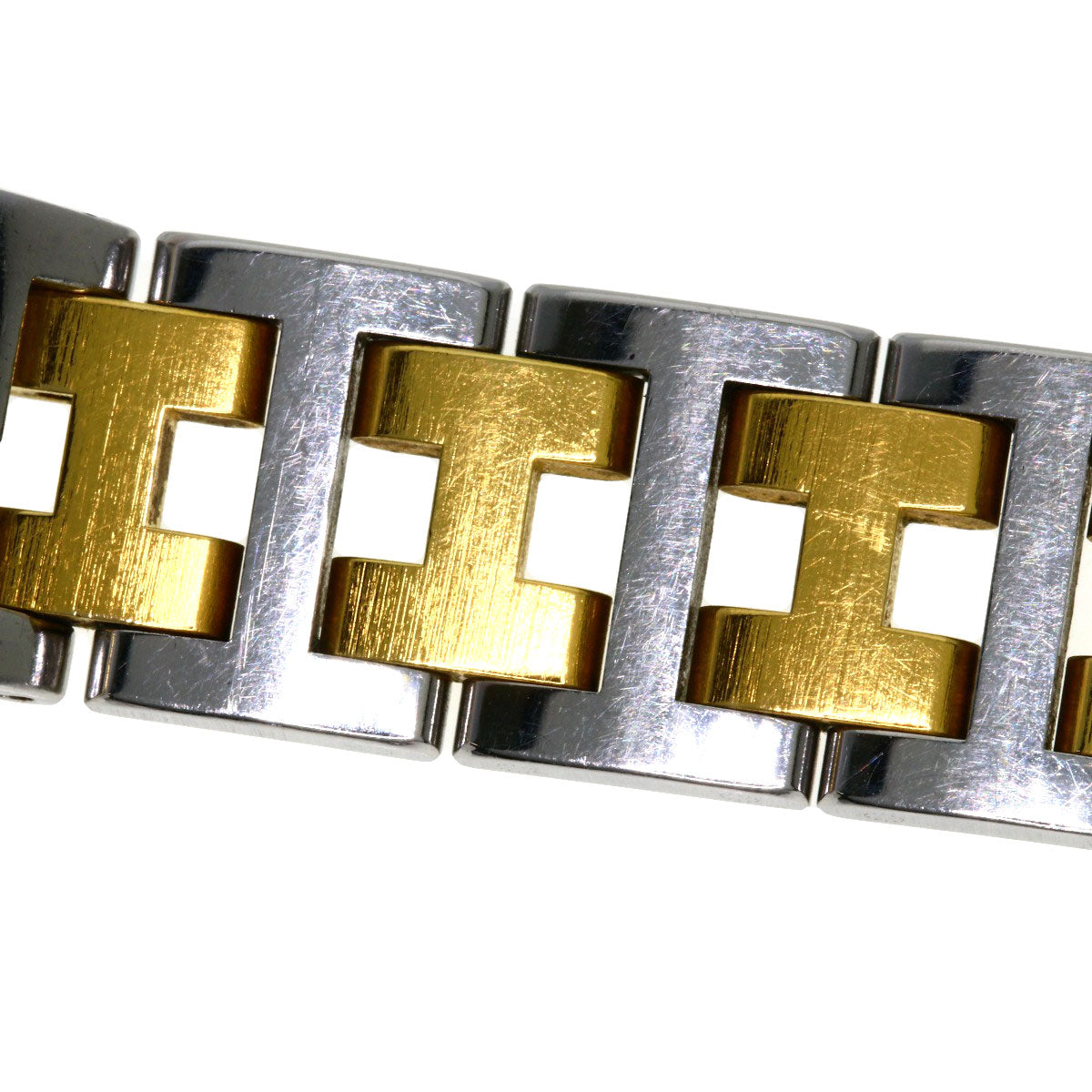 HERMES Watches Quartz Stainless Steel , SSxGP gold Clipper Ivory dial Women Used