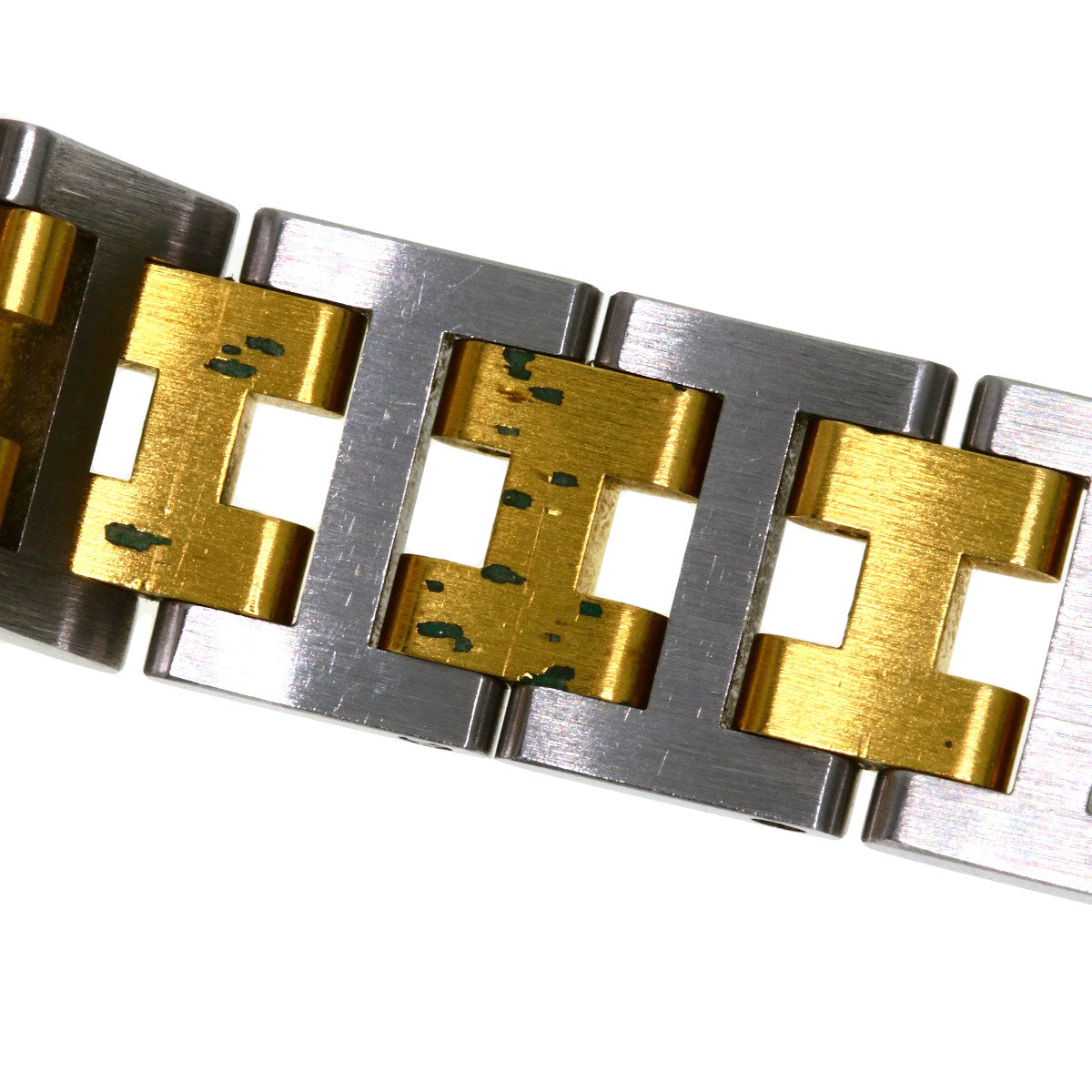 HERMES Watches Quartz Stainless Steel , SSxGP gold Clipper Ivory dial Women Used