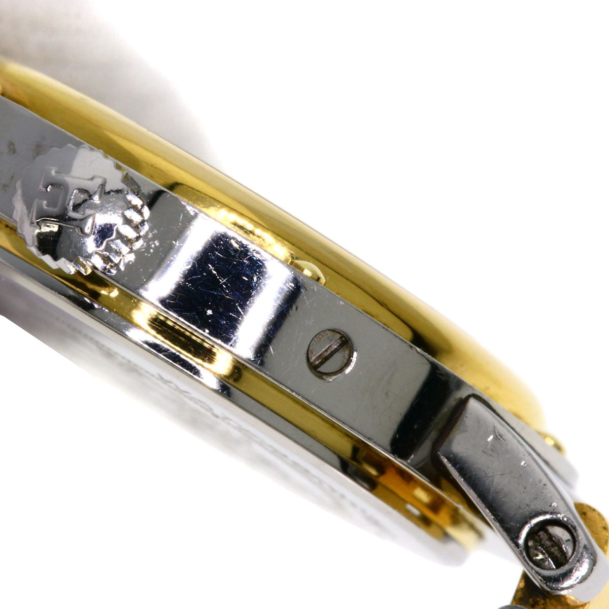 HERMES Watches Quartz Stainless Steel , SSxGP gold Clipper Ivory dial Women Used