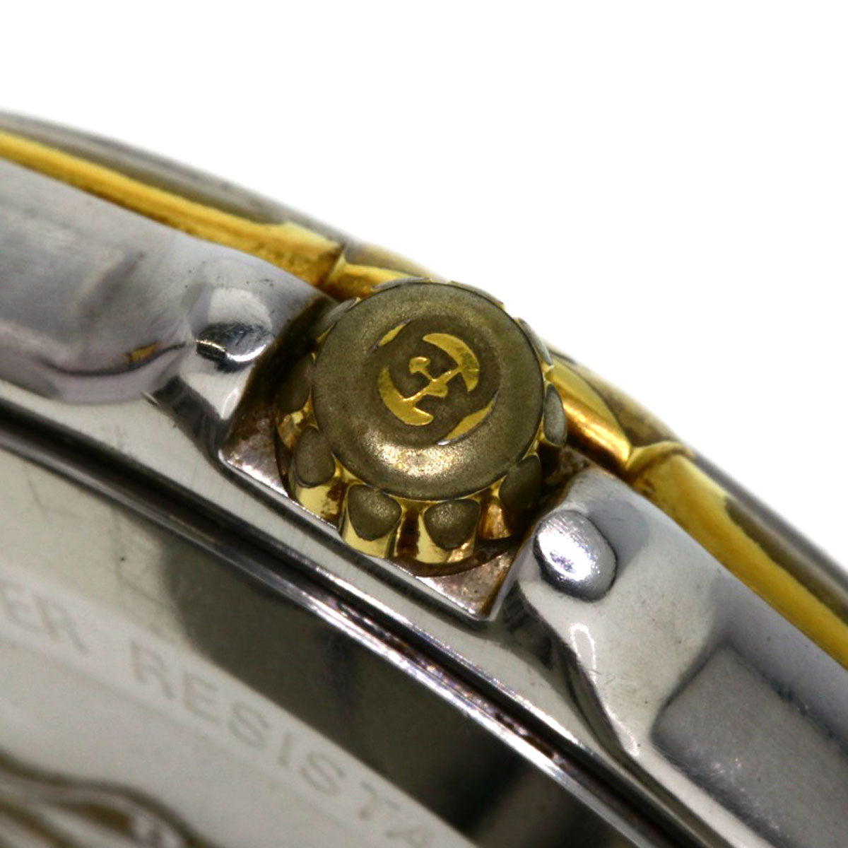 GUCCI Watches Quartz 9040M Stainless Steel , SSxGP gold Round face Ivory dial mens Used