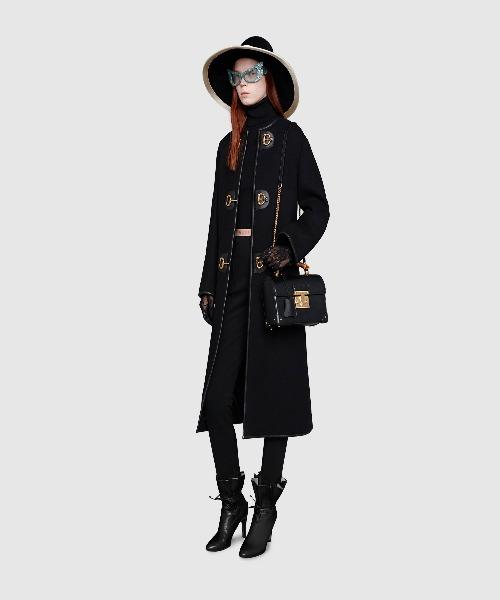 Gucci Padlock Small Bamboo Shoulder Bag Black