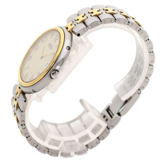HERMES Watches Quartz Stainless Steel , SSxGP gold profile cream dial mens Used