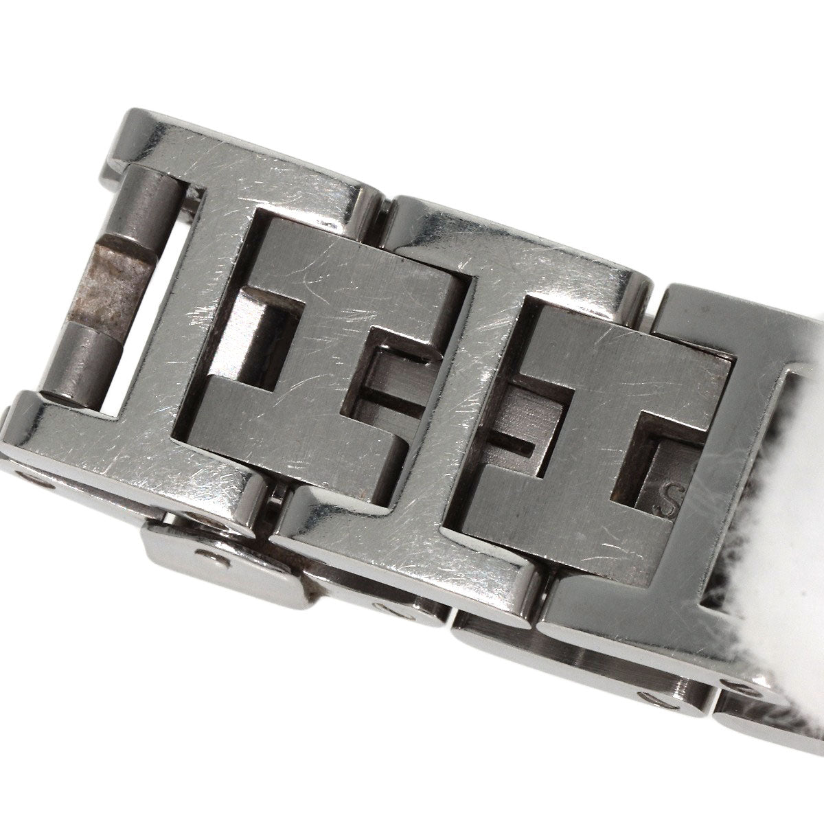 HERMES Watches Quartz CL4.210 Stainless Steel , Stainless Steel Silver Clipper white dial Women Used