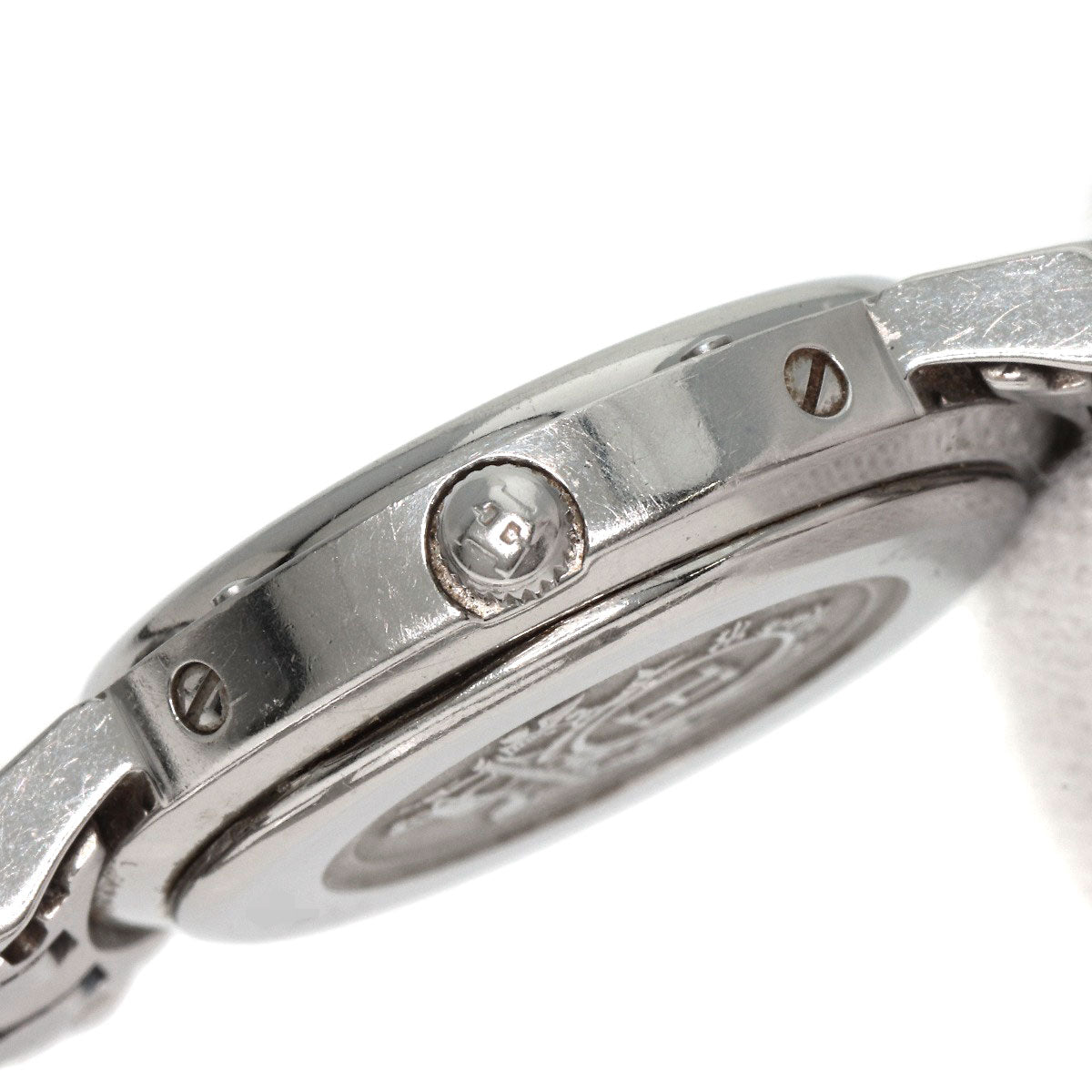 HERMES Watches Quartz CL4.210 Stainless Steel , Stainless Steel Silver Clipper white dial Women Used