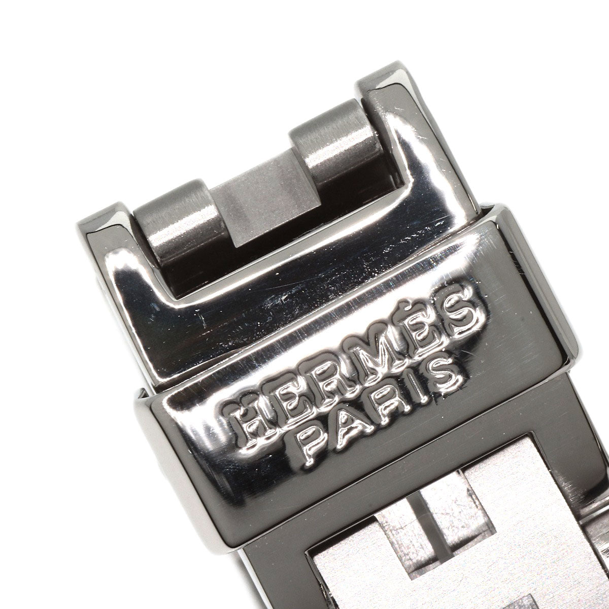 HERMES Watches Quartz CL4.210 Stainless Steel , Stainless Steel Silver Clipper white dial Women Used