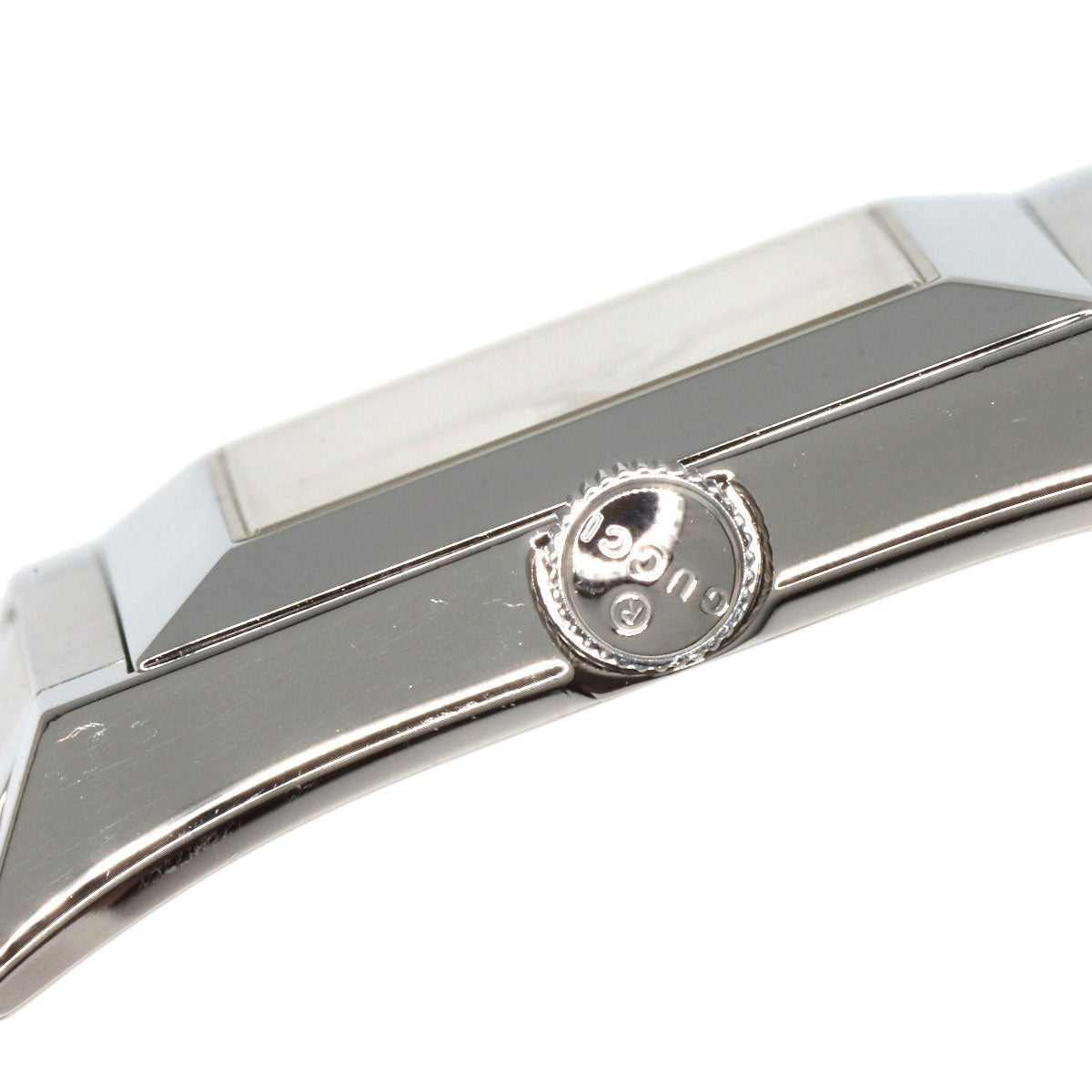 GUCCI Watches Quartz 111L Stainless Steel Silver Square face Ivory dial