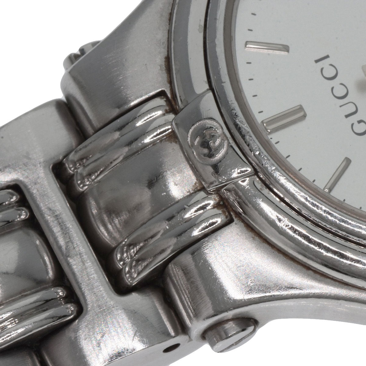 GUCCI Watches Quartz 9040L Stainless Steel Silver Round face Silver dial