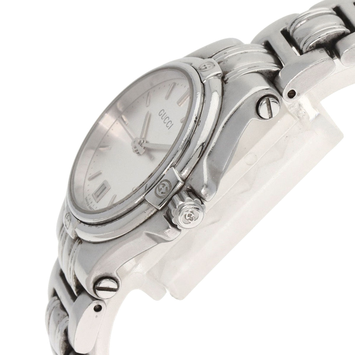 GUCCI Watches Quartz 9040L Stainless Steel Silver Round face Silver dial