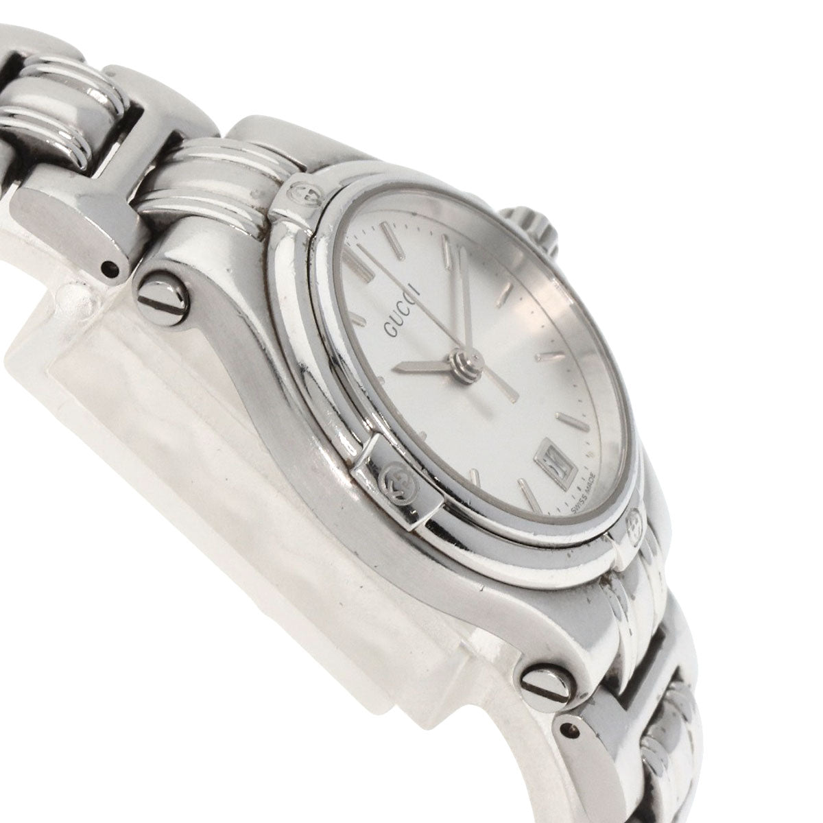 GUCCI Watches Quartz 9040L Stainless Steel Silver Round face Silver dial