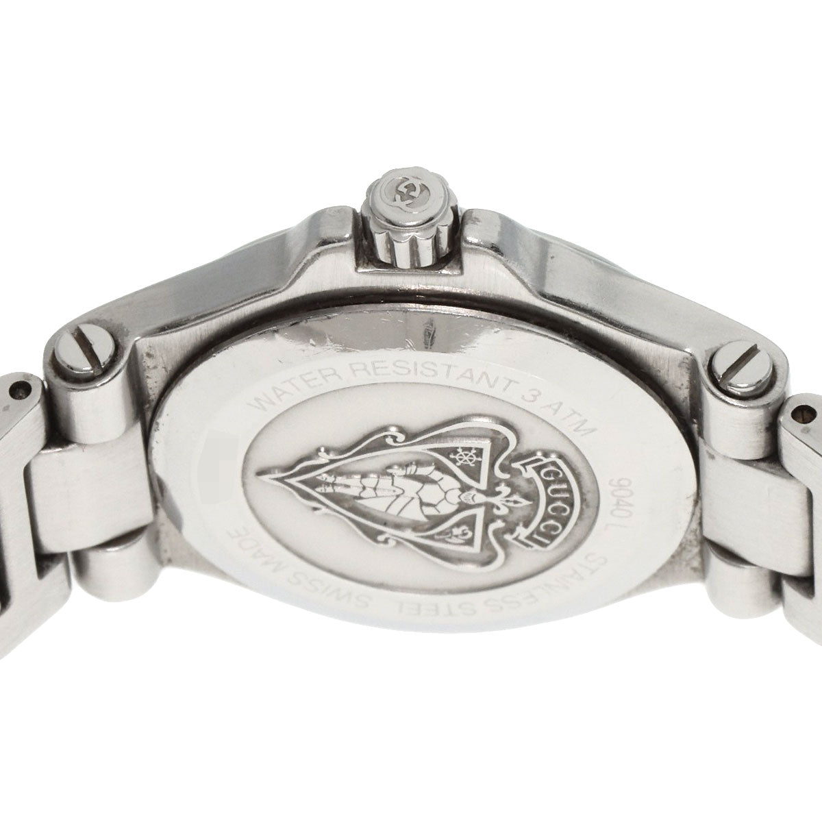 GUCCI Watches Quartz 9040L Stainless Steel Silver Round face Silver dial