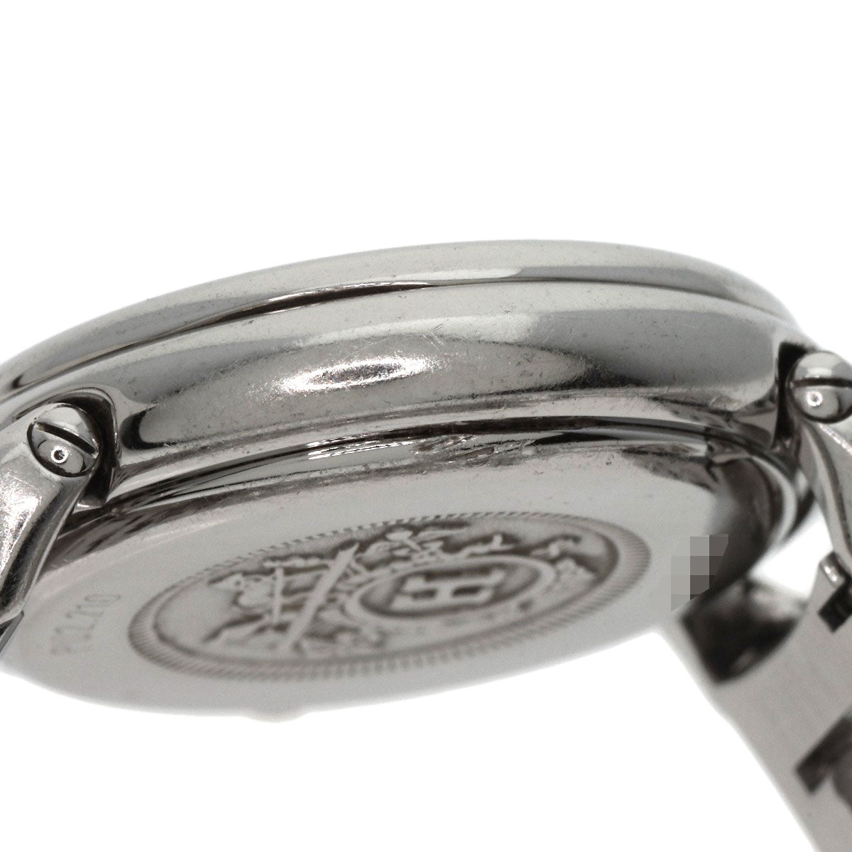 HERMES Watches Quartz PU2.210 Stainless Steel , Stainless Steel Silver Pullman blue dial Women Used