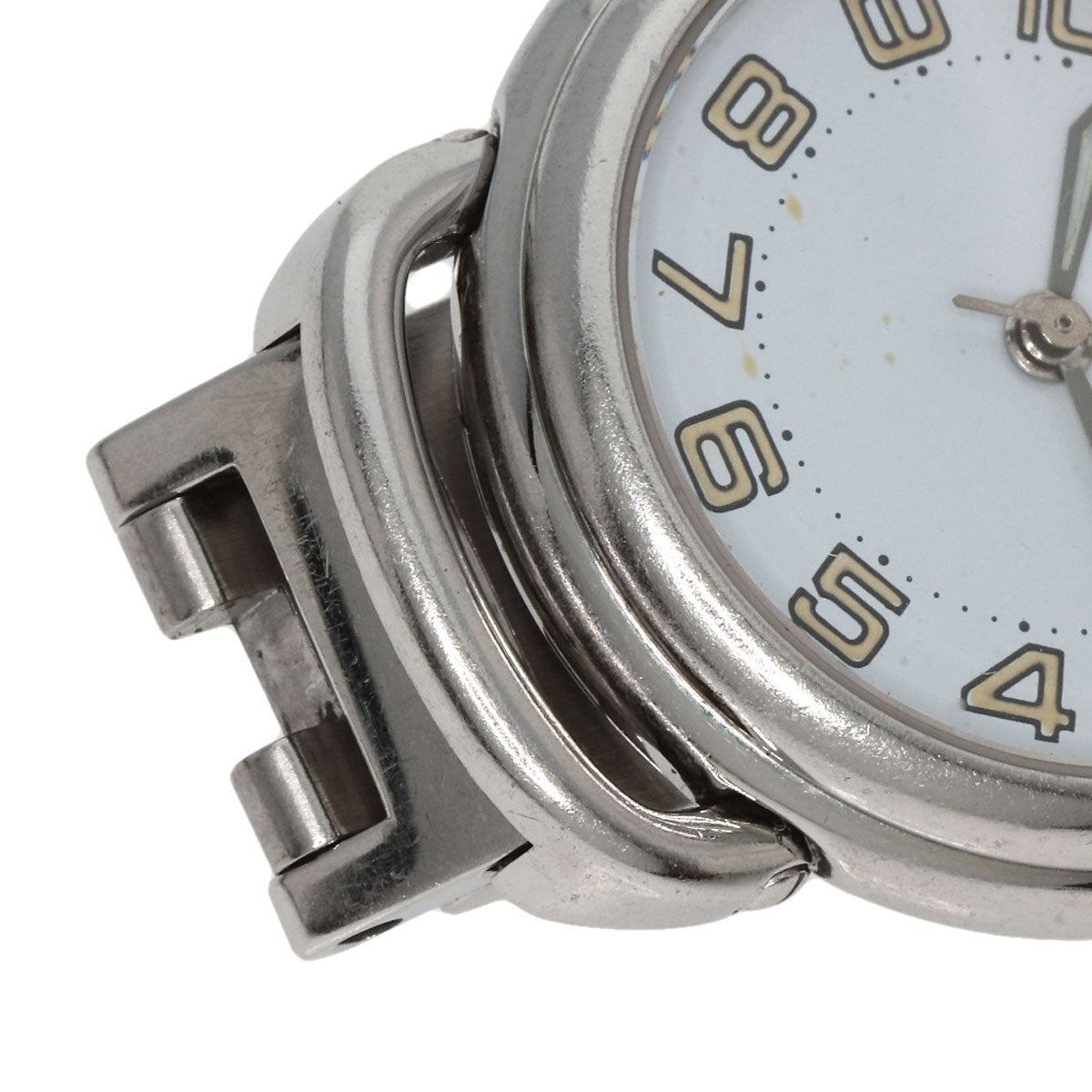 HERMES Watches Quartz PU2.210 Stainless Steel , Stainless Steel Silver Pullman blue dial Women Used