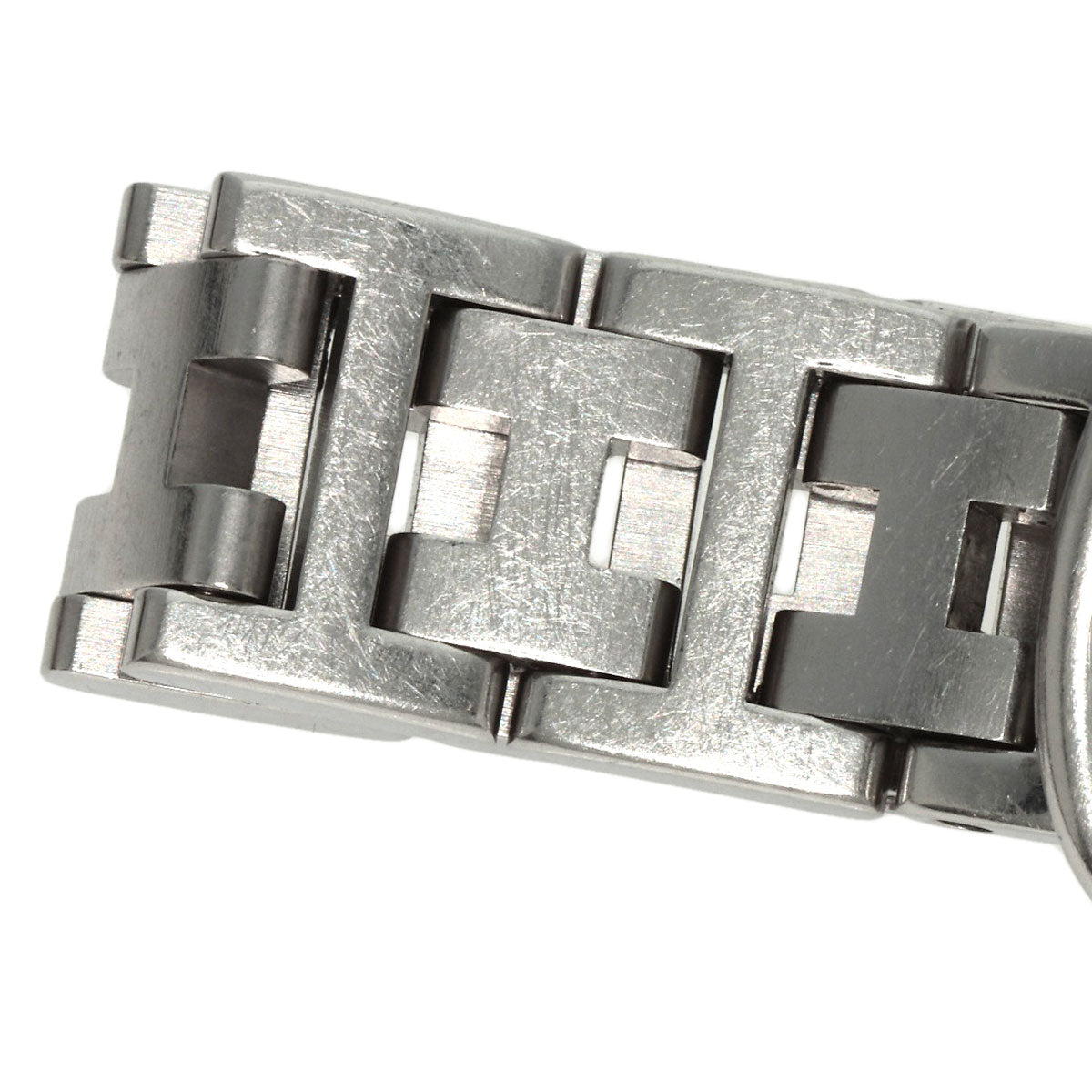 HERMES Watches Quartz PU2.210 Stainless Steel , Stainless Steel Silver Pullman blue dial Women Used