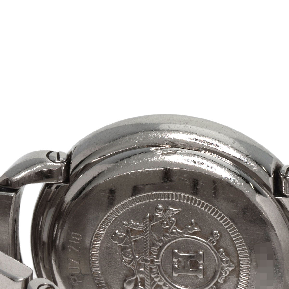 HERMES Watches Quartz PU2.210 Stainless Steel , Stainless Steel Silver Pullman blue dial Women Used
