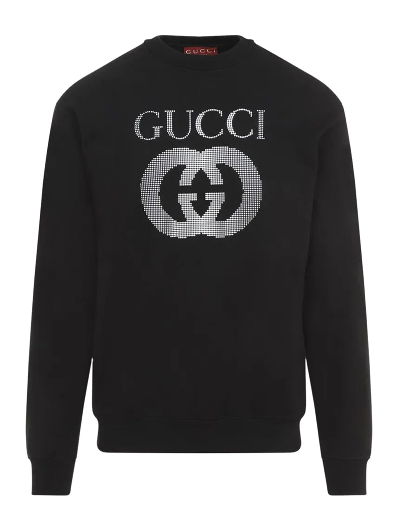 Gucci Men Interlocking G-Appliqué Sweatshirt