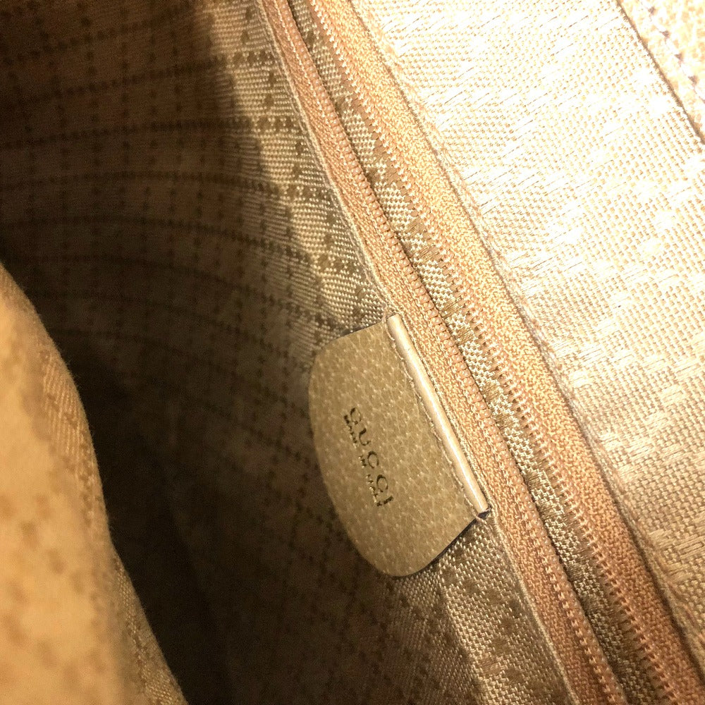 GUCCI Backpack leather Beige type backpack bag Bamboo Women Used
