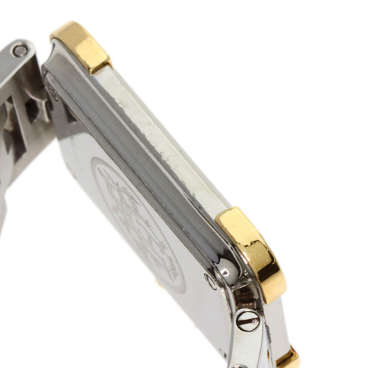 HERMES Watches Quartz CR1.220 Stainless Steel , SSxGP gold Clojure Champagne Gold dial Women Used
