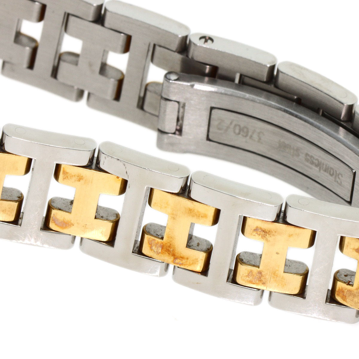 HERMES Watches Quartz CR1.220 Stainless Steel , SSxGP gold Clojure Champagne Gold dial Women Used