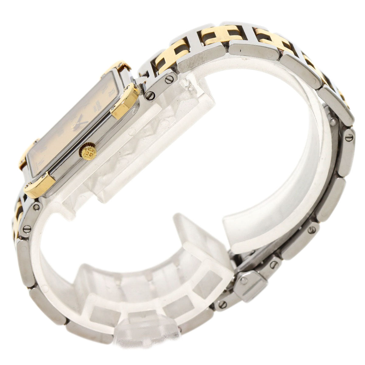 HERMES Watches Quartz CR1.220 Stainless Steel , SSxGP gold Clojure Champagne Gold dial Women Used