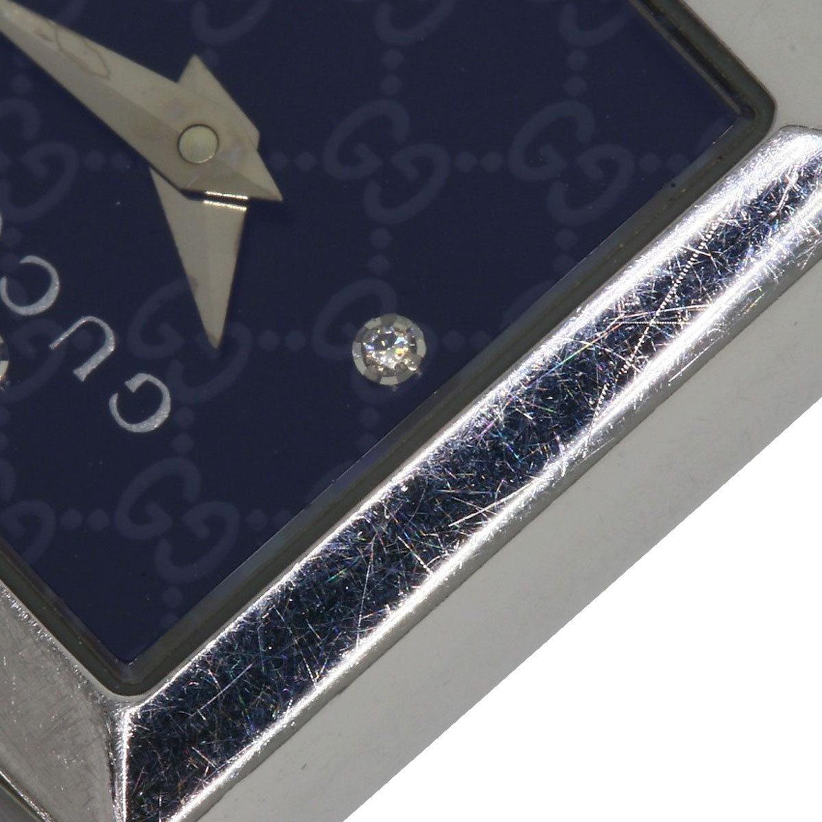 GUCCI Watches Quartz 120 Stainless Steel , Stainless Steel Silver Tornavoni 4P Diamond black dial Women Used