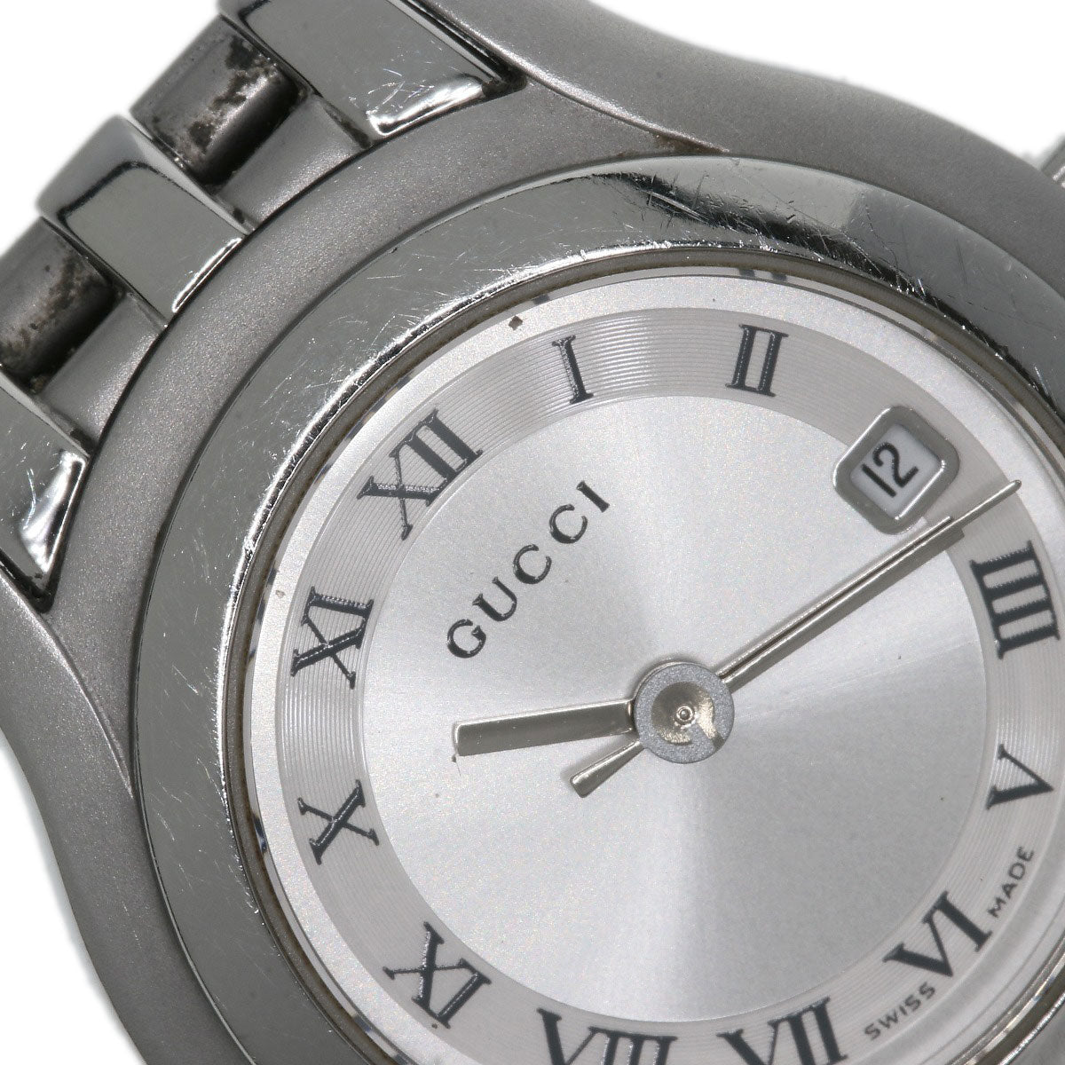 GUCCI Watches Quartz Stainless Steel , Stainless Steel Silver 5500L Silver dial Women Used
