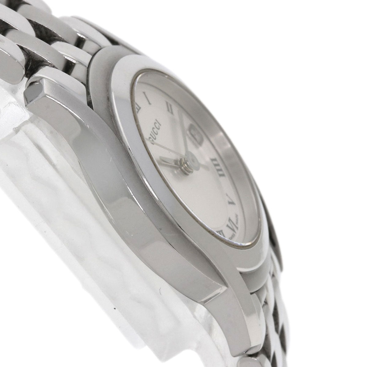 GUCCI Watches Quartz Stainless Steel , Stainless Steel Silver 5500L Silver dial Women Used