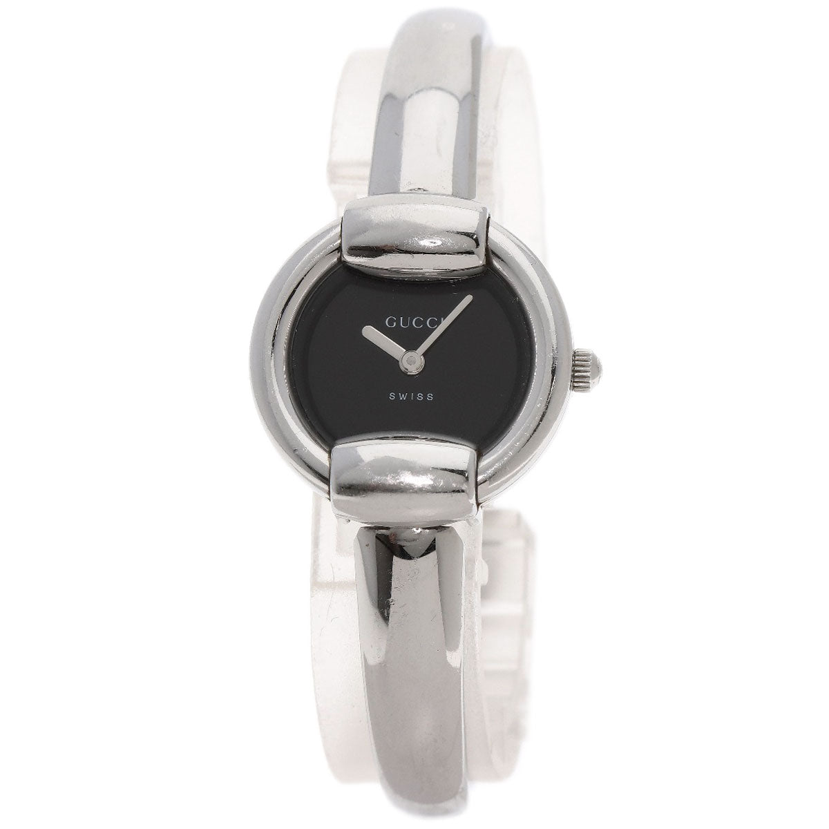 GUCCI Watches Quartz 1400L Stainless Steel Silver Round face black dial