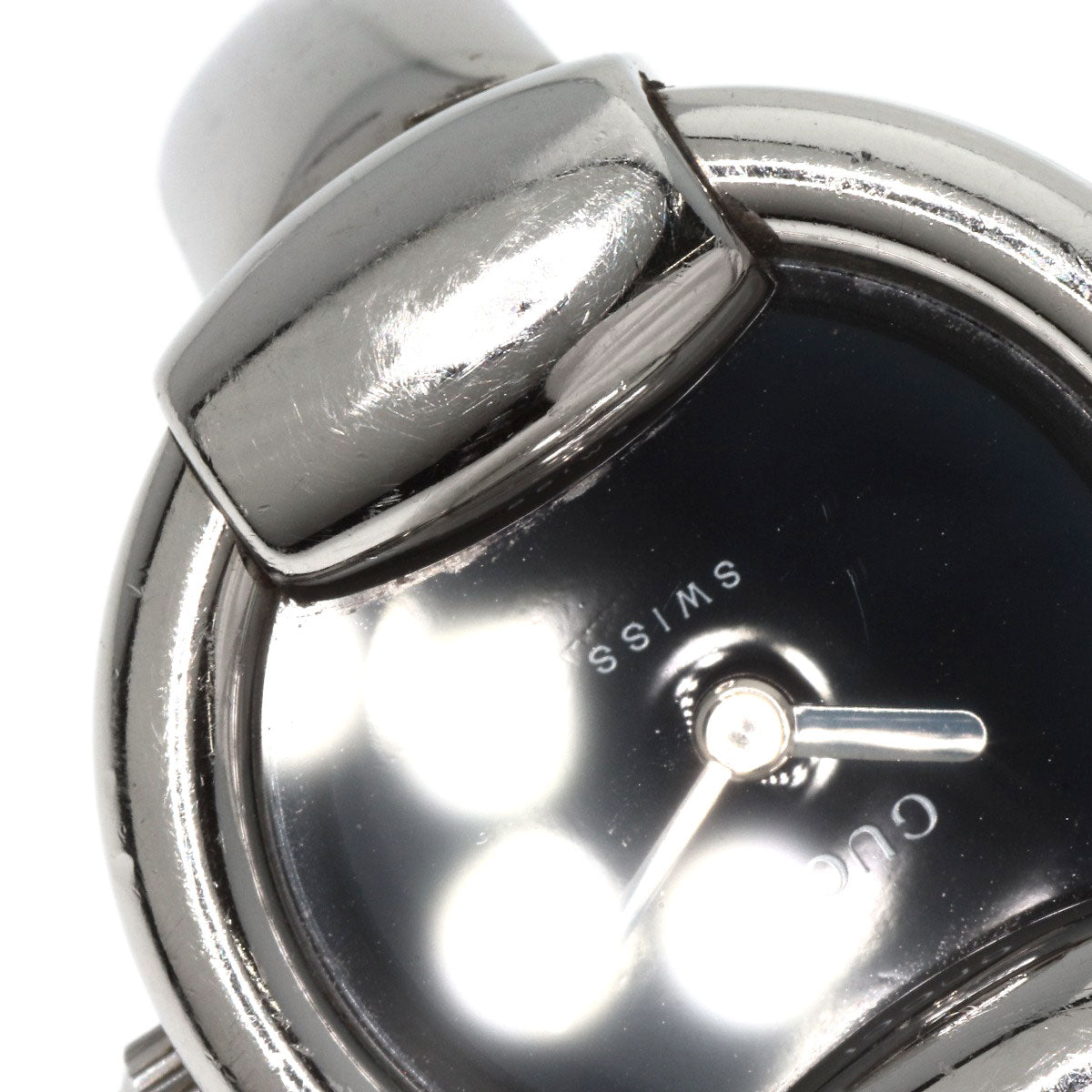 GUCCI Watches Quartz 1400L Stainless Steel Silver Round face black dial