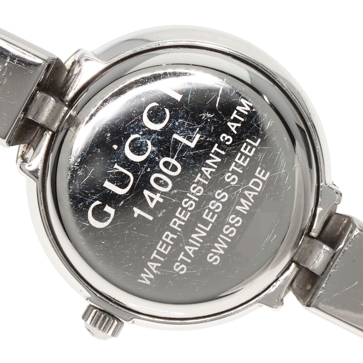 GUCCI Watches Quartz 1400L Stainless Steel Silver Round face black dial