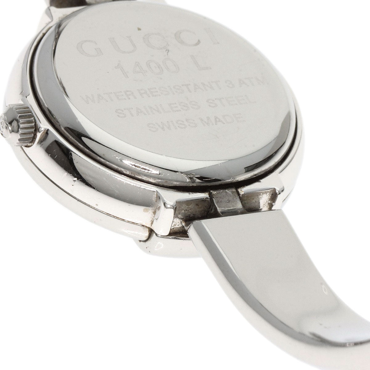 GUCCI Watches Quartz 1400L Stainless Steel Silver Round face black dial