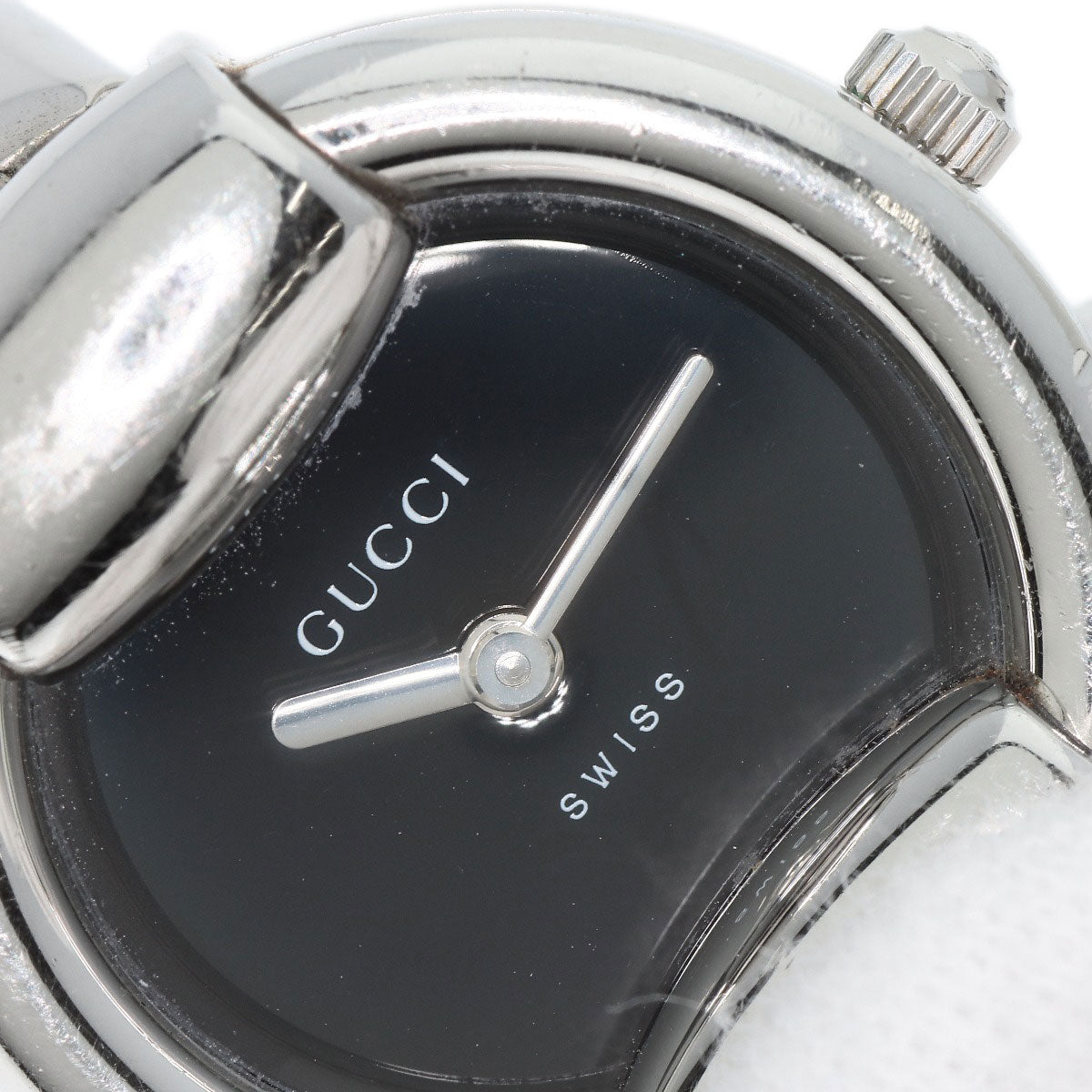GUCCI Watches Quartz 1400L Stainless Steel Silver Round face black dial