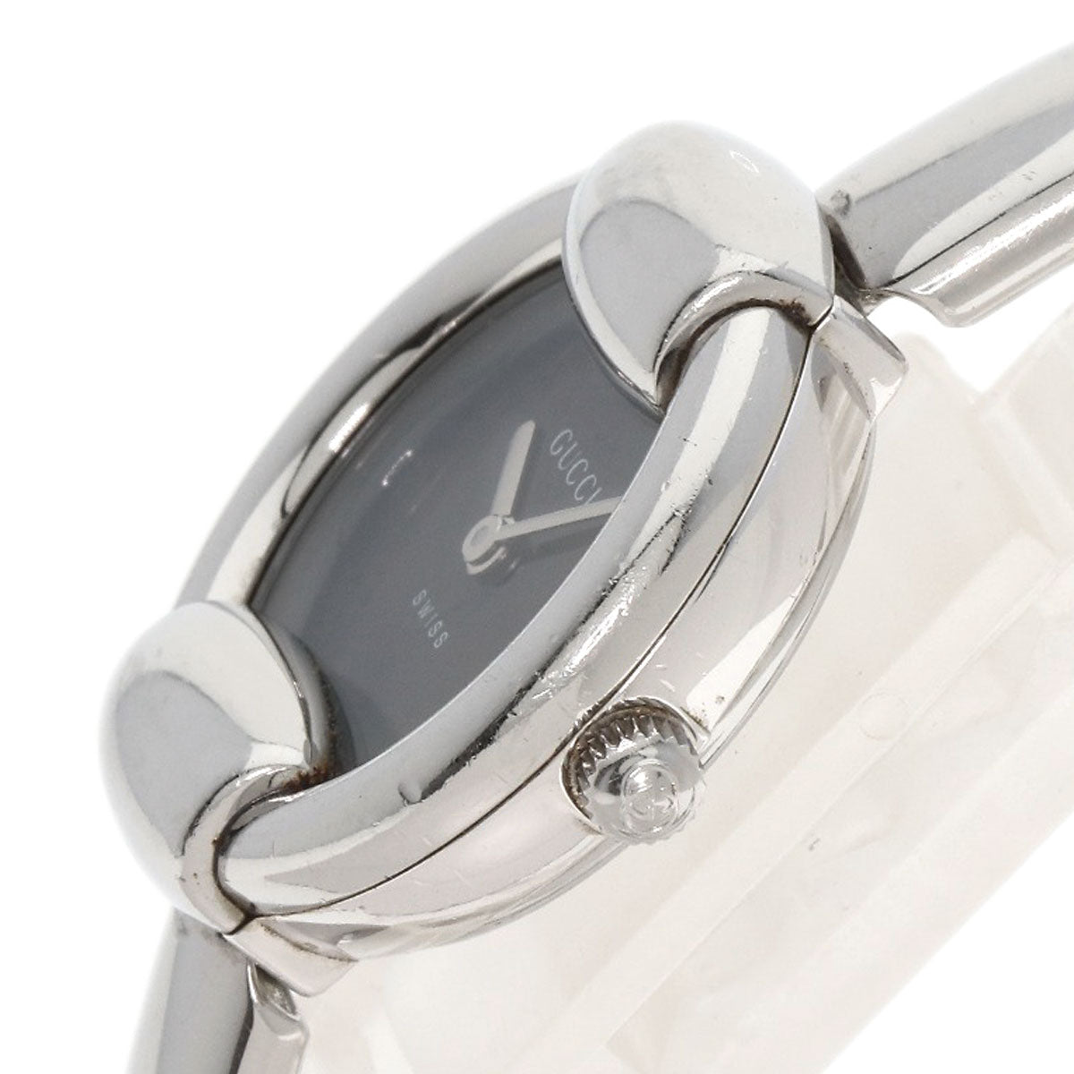 GUCCI Watches Quartz 1400L Stainless Steel Silver Round face black dial