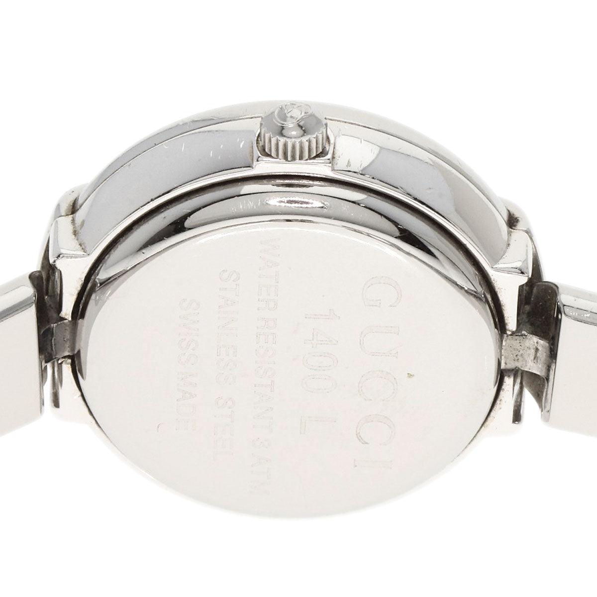 GUCCI Watches Quartz 1400L Stainless Steel Silver Round face black dial