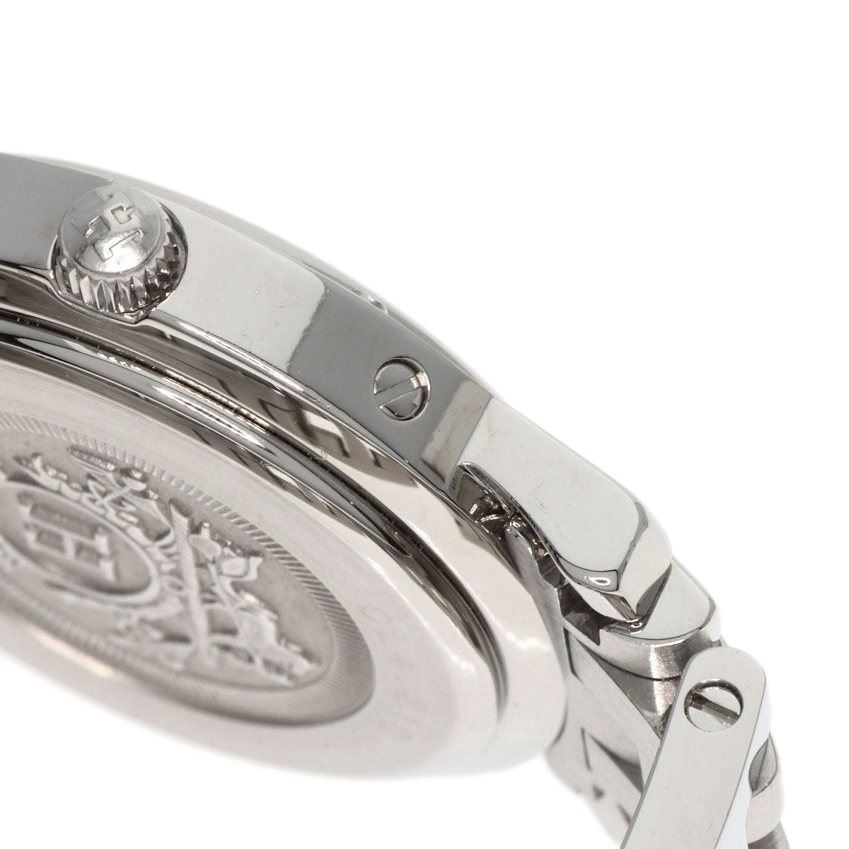 HERMES Watches Quartz CL4.210 Stainless Steel , Stainless Steel Silver Clipper Nacre White shell dial Women Used