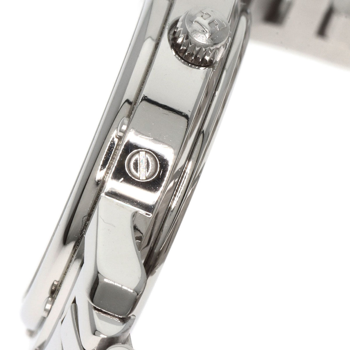HERMES Watches Quartz CL4.210 Stainless Steel , Stainless Steel Silver Clipper Nacre White shell dial Women Used
