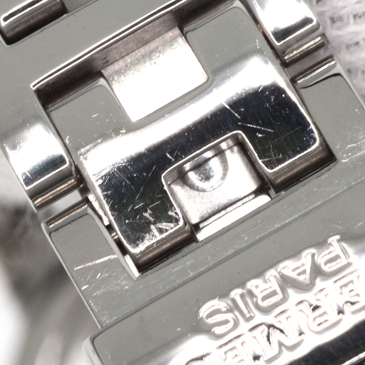 HERMES Watches Quartz CL4.210 Stainless Steel , Stainless Steel Silver Clipper Nacre White shell dial Women Used
