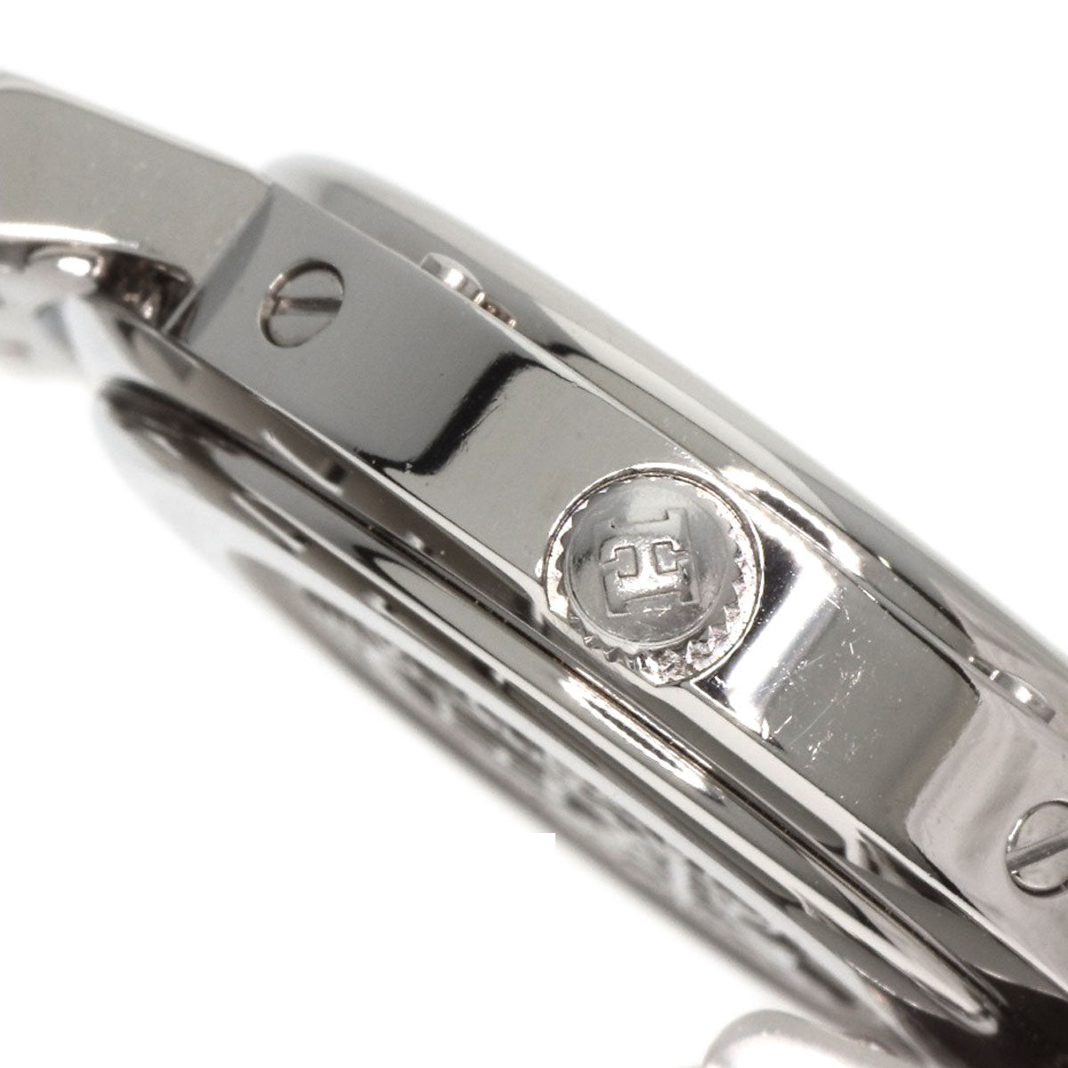 HERMES Watches Quartz CL4.210 Stainless Steel , Stainless Steel Silver Clipper Nacre White shell dial Women Used