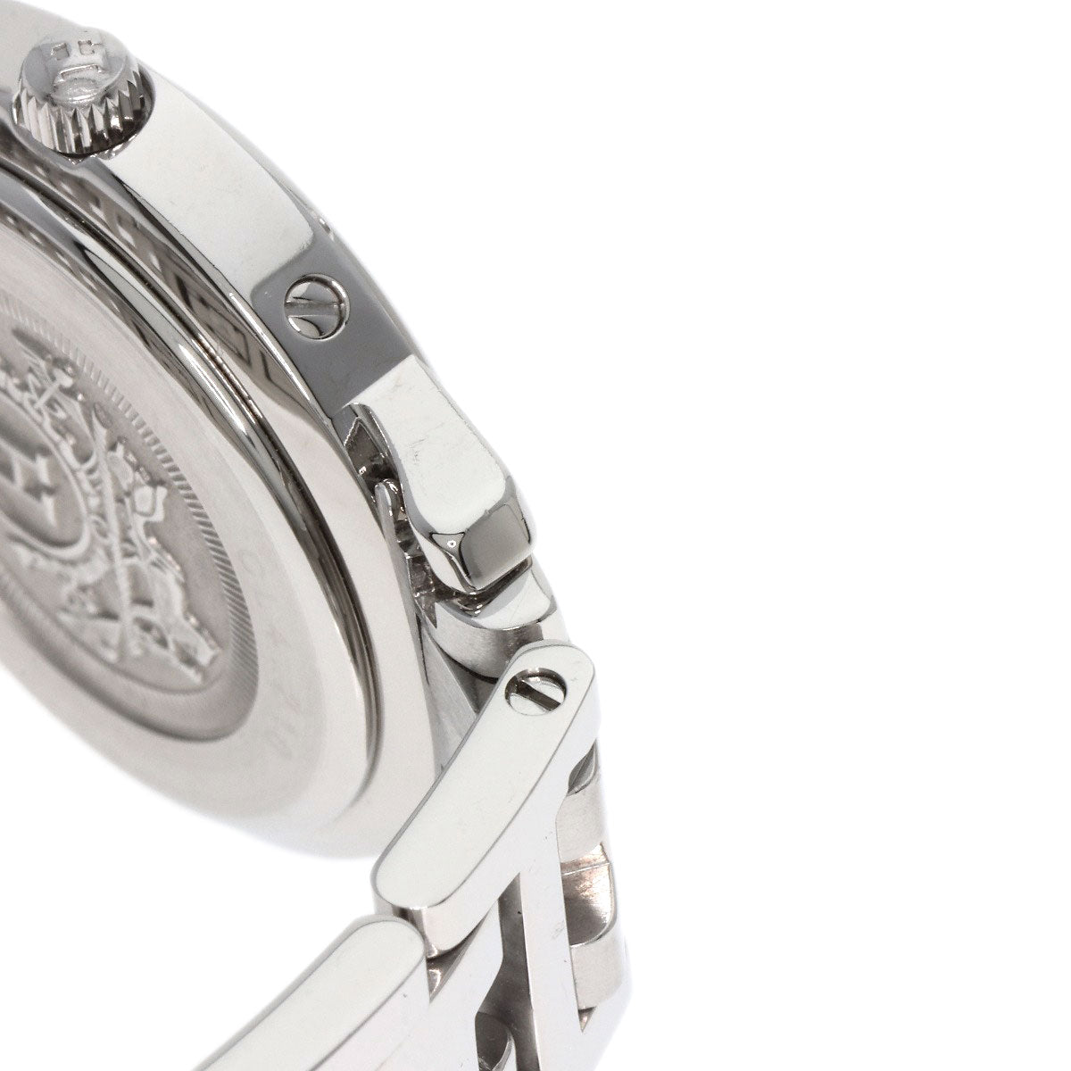HERMES Watches Quartz CL4.210 Stainless Steel , Stainless Steel Silver Clipper Nacre White shell dial Women Used
