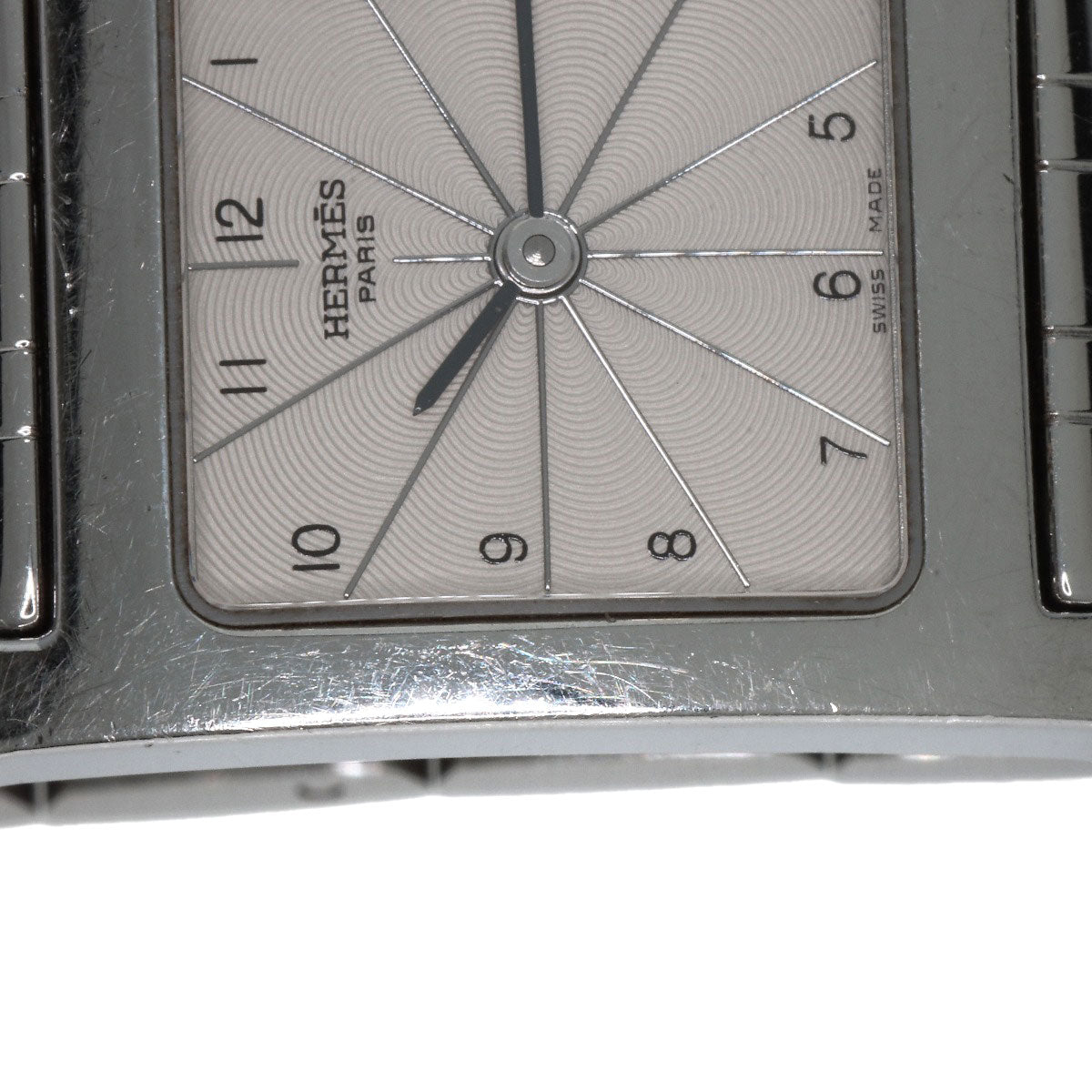 HERMES Watches Quartz HH1.210 Stainless Steel , Stainless Steel Silver H watch Silver dial Women Used