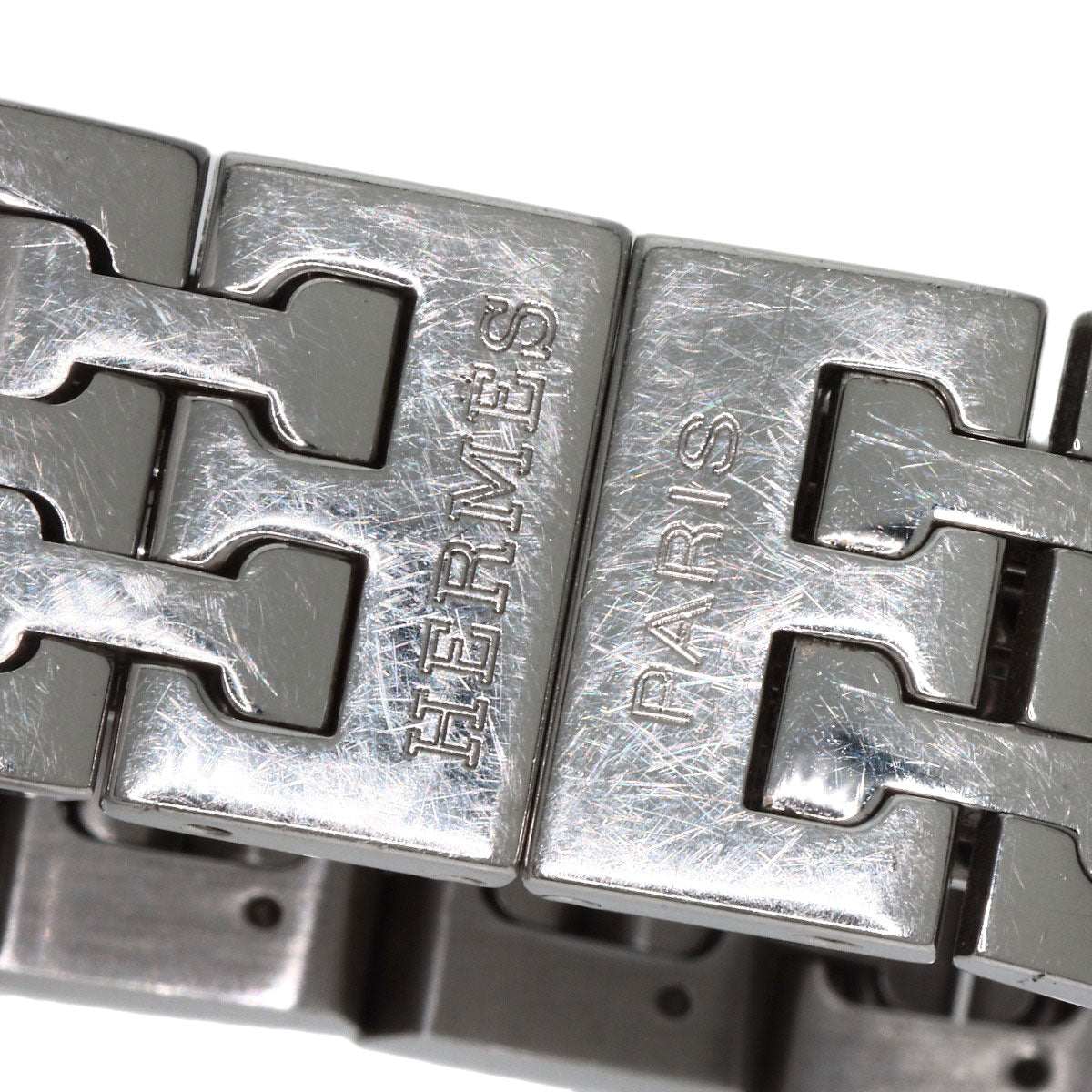 HERMES Watches Quartz HH1.210 Stainless Steel , Stainless Steel Silver H watch Silver dial Women Used